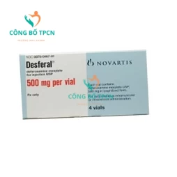 Desferal 500mg - Thuốc điều trị cho bệnh nhân bị ngộ độc sắt